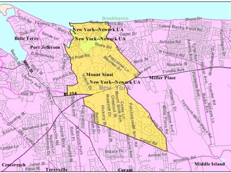 Mount Sinai, NY - Geographic Facts & Maps - MapSof.net