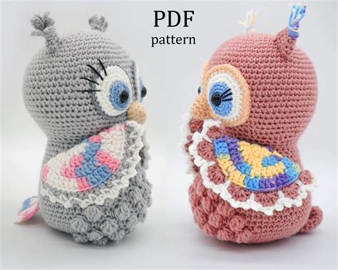 Amigurumi Owl. Crochet pattern PDF. Tutorial. | Bricolages au crochet ...