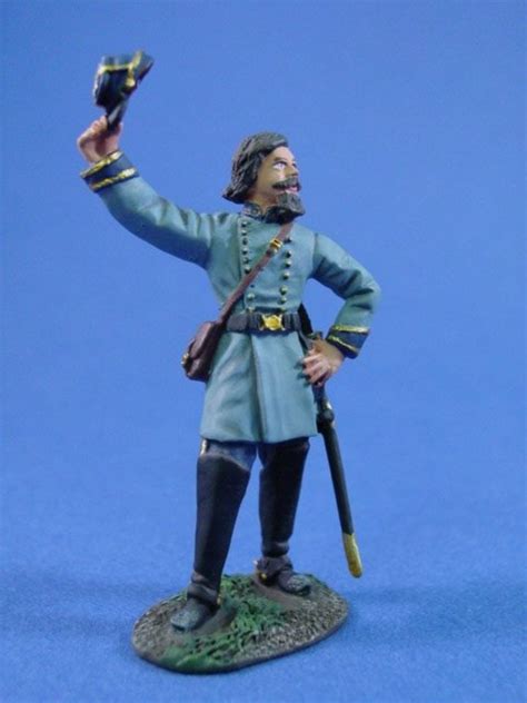 W Britain Civil War Toy Soldiers Confederate General George Pickett Metal Figure