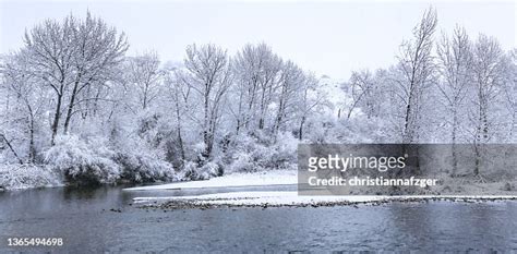 Fresh Snow On The Boise River In Boise Idaho High-Res Stock Photo - Getty Images