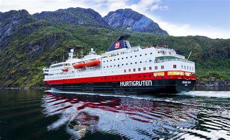 Hurtigruten MS Richard With Cruise Ship