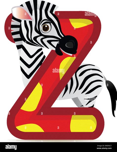 animal alphabet Z with Zebra cartoon Stock Vector Image & Art - Alamy