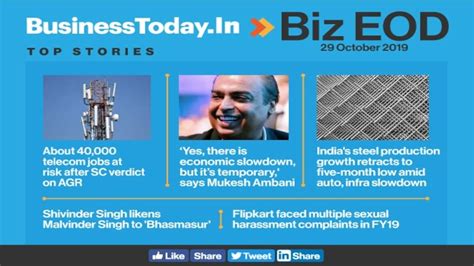 Biz EOD: Singh brothers and Bhasmasur, telecom jobs at risk, steel production retracts ...