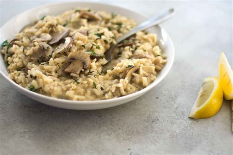 Mushroom Risotto with Lemon and Thyme - Nourished Kitchen