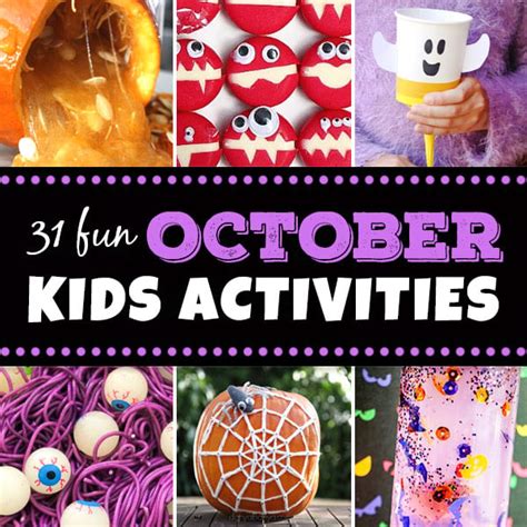 FREE October Activity Calendar w/ Daily Stories for Kids & Activities