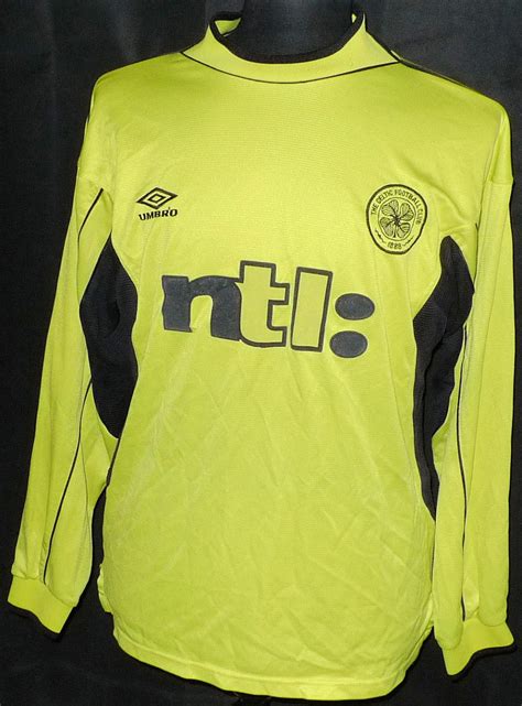 Celtic Goalkeeper football shirt 2000 - 2001. Sponsored by NTL