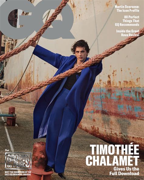 Timothée Chalamet's Fashionable GQ Covers: Candid Reflections ...