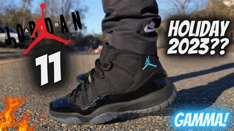 2023 JORDAN 11 POSSIBLE HOLIDAY RELEASE!! JORDAN 11 GAMMA OR LEGEND BLUE - YouTube