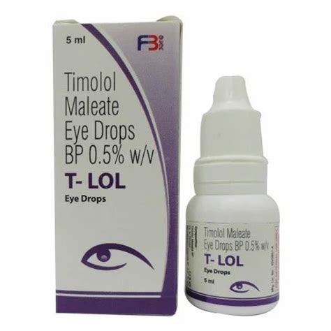 Timolol Maleate Eye Drops 0.5% W/V (5 ml) at best price in Navi Mumbai