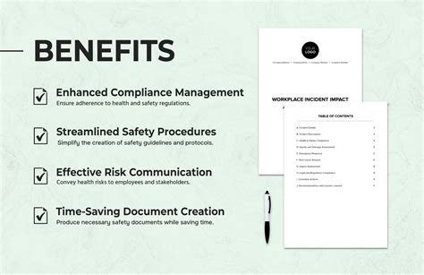 Workplace Incident Impact Assessment Report Template in Word, PDF, Google Docs - Download ...