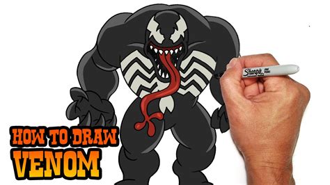 How To Draw Iron Spider Man Step By Step Easy : How To Draw Venom- Step ...