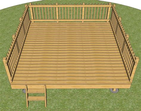 How to build a 12 x 12' deck - kobo building