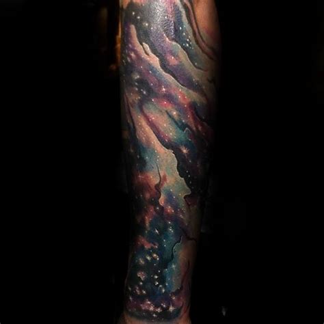 60 Nebula Tattoo Designs For Men - Interstellar Cloud Ideas