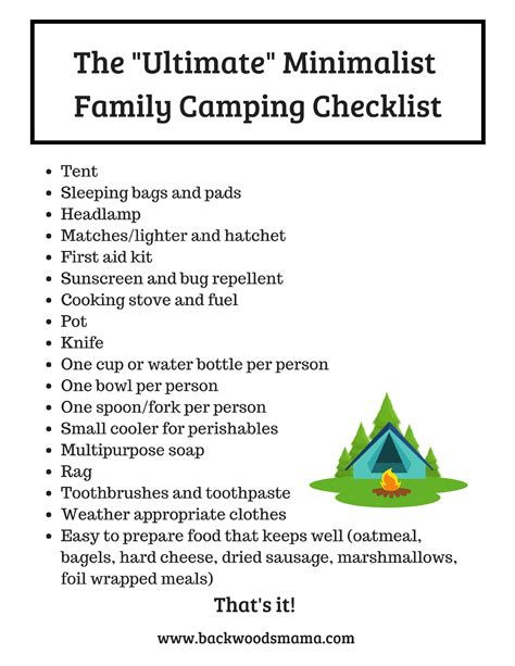 Make Family Camping Way More Fun - Pack Less! - Backwoods Mama