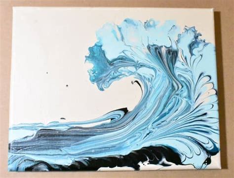 Acrylic Paint Pouring Chain Pull Wave Pour - Homebody Hall