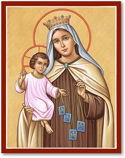 Blessed Virgin Mary Icons: Our Lady of Mt. Carmel Icon | Monastery ...