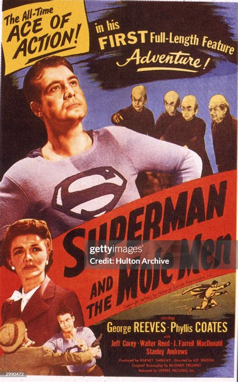 Movie poster for the film 'Superman and the Mole Men' with American... News Photo - Getty Images