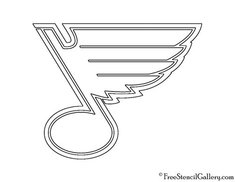 NHL - St Louis Blues Logo Stencil | Free Stencil Gallery | St louis ...