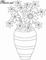 Flower pot coloring Page 13 sketch template