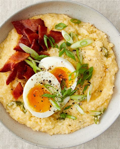 Cheese Grits Recipe (with Jalapeño and Jammy Eggs & Bacon) | Kitchn