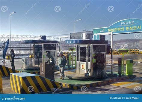 South Korea, North Korean Border Checkpoint Editorial Stock Image ...