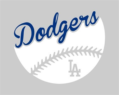 Los angeles dodgers logo coloring page free printable coloring pages ...