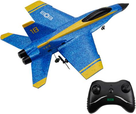 Amazon.com: Mini RC F/A-18C Hornet Blue Angels Model Toy Drone F-18 Remote Control RC Plane RTF ...