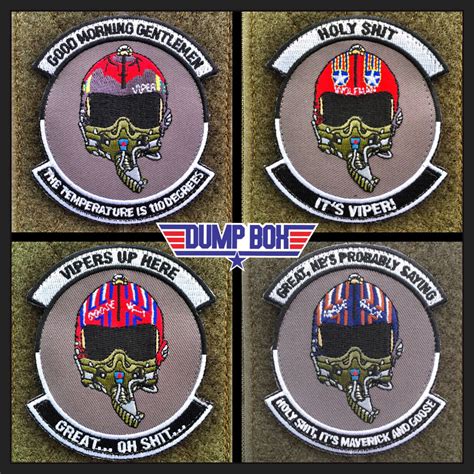 Dumpbox – Top Gun “Holy S*** It’s Viper” Morale Patch And Sticker Sets « Tactical Fanboy