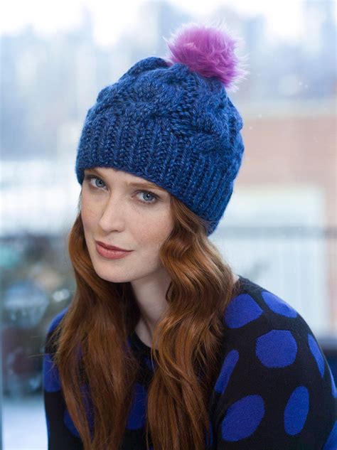 Chunky Cabled Hat Pattern (Knit) – Lion Brand Yarn