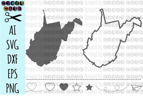 WEST VIRGINIA svg, State svg Files, West Virginia Vector, United States svg, State Clip Art ...