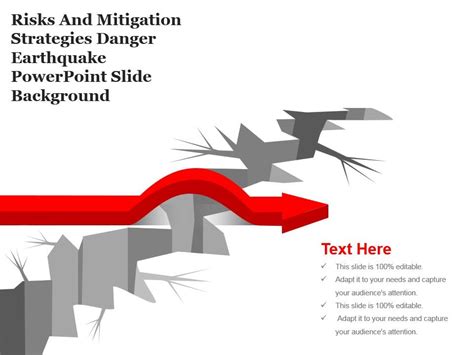 Risks And Mitigation Strategies Danger Earthquake Powerpoint Slide ...