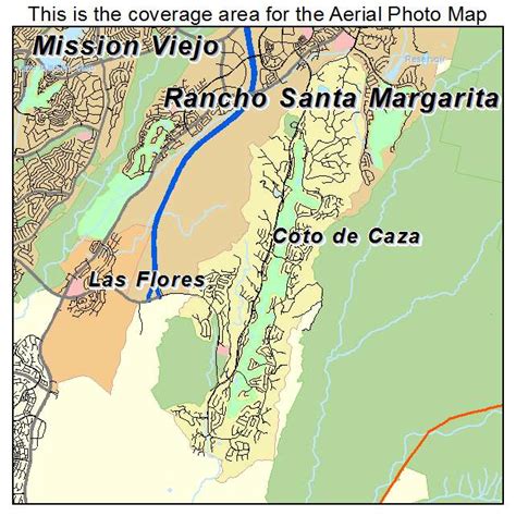 Aerial Photography Map of Coto de Caza, CA California