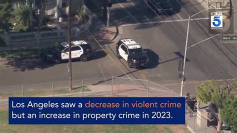 2023 Los Angeles crime statistics released - YouTube