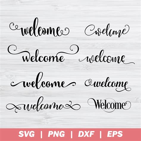 Welcome Sign Bundle SVG Welcome Sign Svg Wedding Sign Svg - Etsy