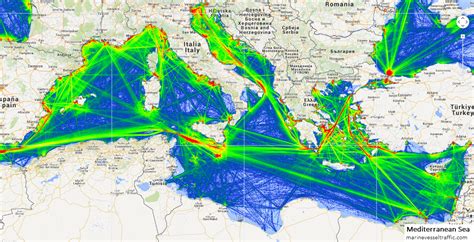 MEDITERRANEAN SEA Ship Traffic Live Map | Marine Vessel Traffic