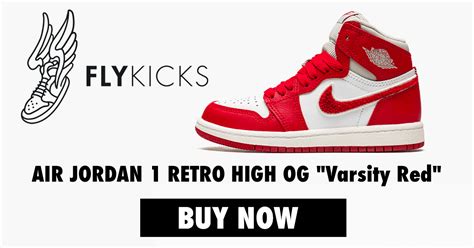 AIR JORDAN 1 HIGH OG "Varsity Red" (GS) - Flykicks