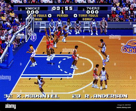 Tecmo Super NBA Basketball - SNES Super Nintendo - Editorial use only Stock Photo - Alamy