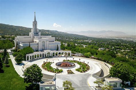 Bountiful LDS Temple Aerial Photograph by Dave Koch - Fine Art America