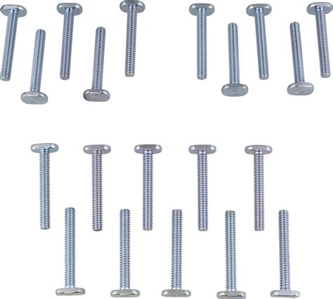 DCT Tee Bolt Set – 20 Pack 1-3/4in T Bolts for Woodworking, T Track Bolts Jig Bolts, 1/4in 20 ...