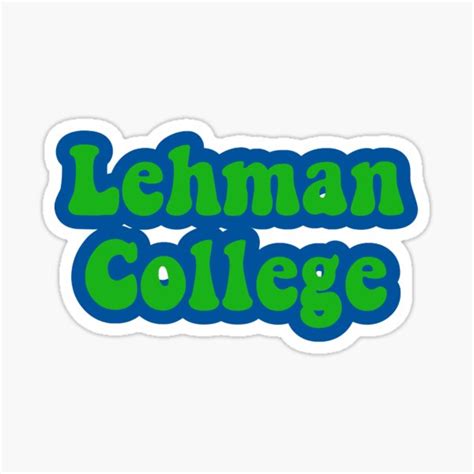 "lehman college green" Sticker for Sale by emilysstickerss | Redbubble