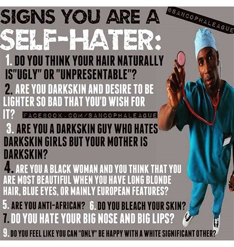 Signs You Are A Self-hater - Family - Nigeria