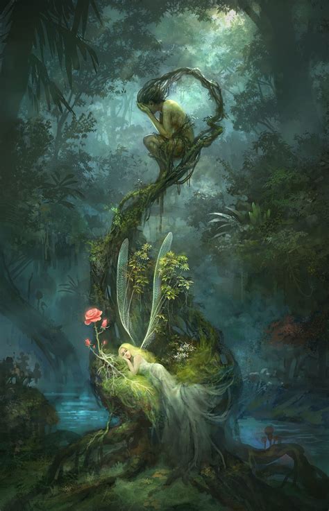 “Fairy Of The Forest” by Bohyeon Min | Fairytale art, Fantasy artwork ...