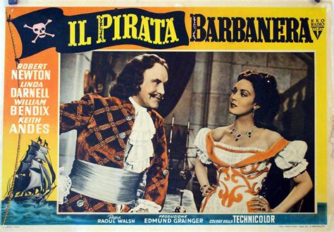 "IL PIRATA BARBANERA" MOVIE POSTER - "BLACKBEARD THE PIRATE" MOVIE POSTER