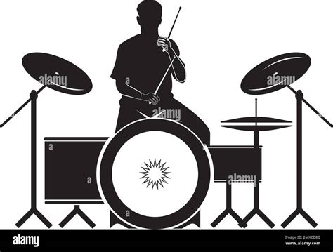 Drum icon vector illustration logo design template and background Stock ...