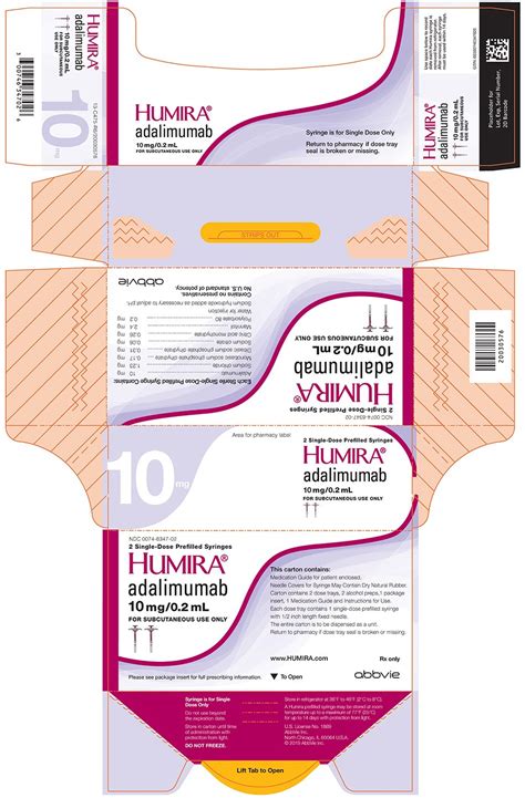 Humira - FDA prescribing information, side effects and uses