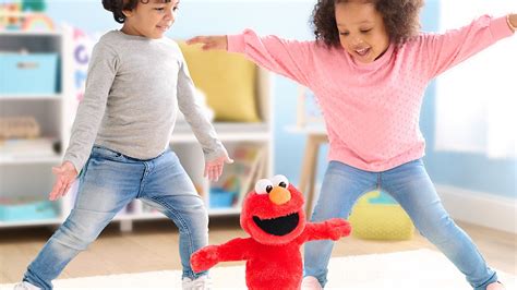 Get Kids to Get Down with the Sesame Street Elmo Slide Feature Plush ...