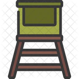 Watchtower Icon - Download in Colored Outline Style