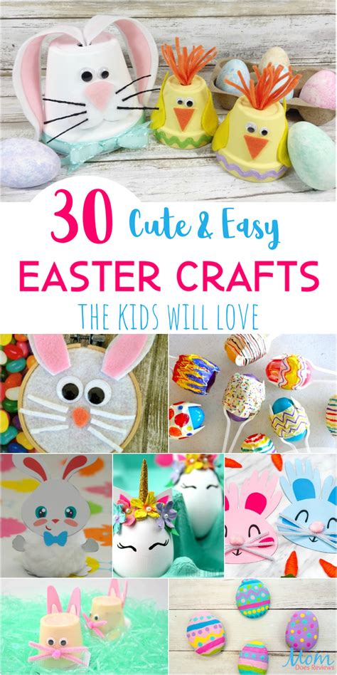 30 Cute & Easy Easter Crafts the Kids will Love | Easy easter crafts, Easter crafts, Easter ...