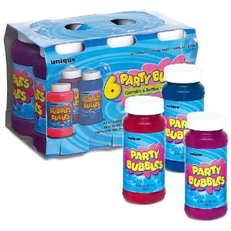 Unique Industries BB102656 Party Bubbles Favor Pack - 6-Pack -- Check out the image by visiting ...