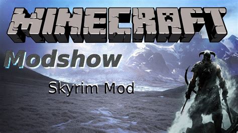 Minecraft SKYRIM MOD - YouTube